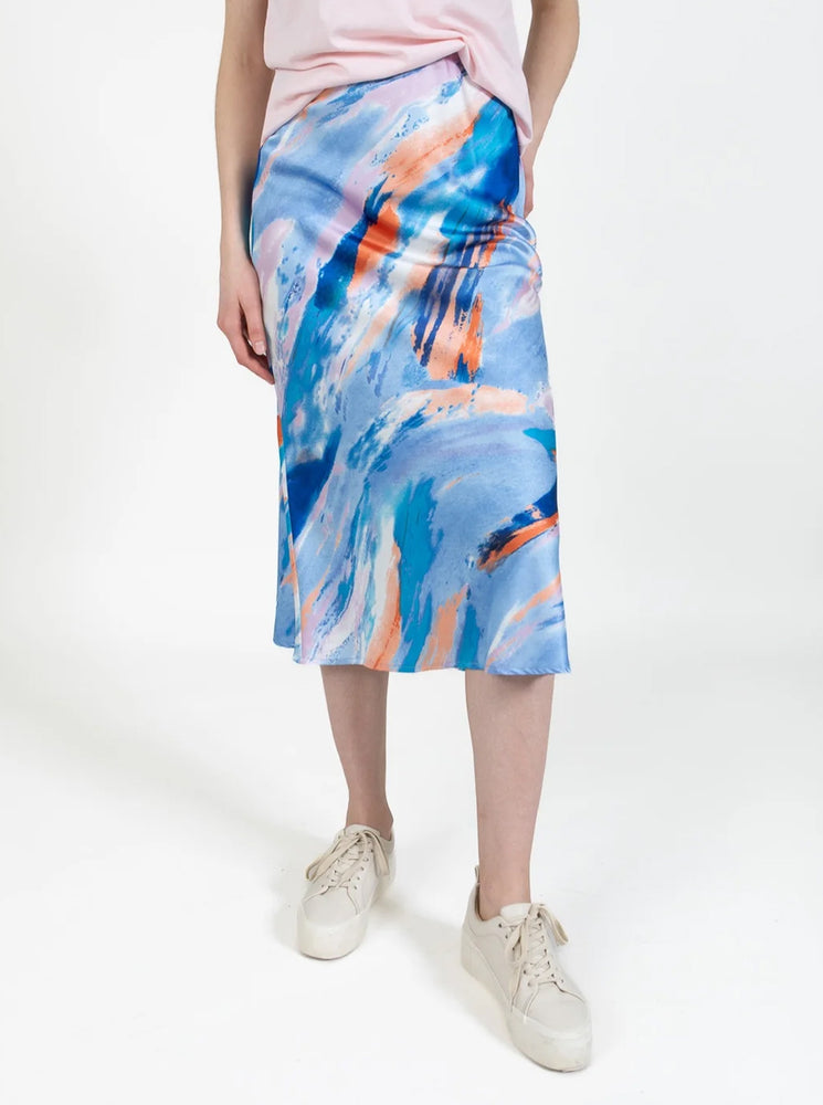 CC Heart Skyler Sateen Skirt - Tiedye Print