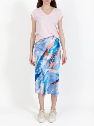 CC Heart Skyler Sateen Skirt - Tiedye Print