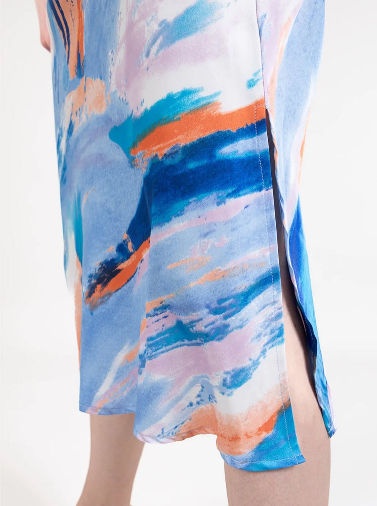 CC Heart Skyler Sateen Skirt - Tiedye Print