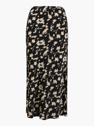 CC Heart Skyler Mid Length Printed Skirt - Abstract Print