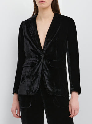 Valentine Velvet Jacket - Black