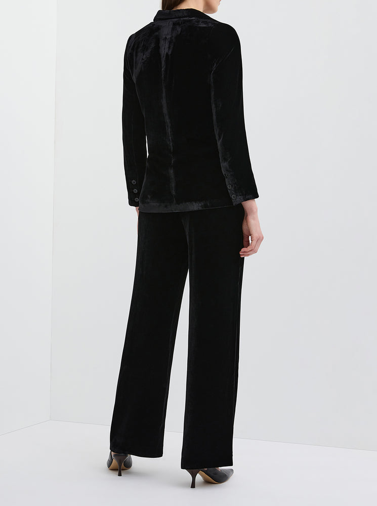 Valentine Velvet Jacket - Black