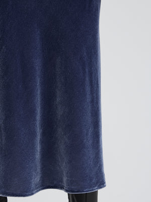 Valentine Velvet Skirt - Midnight