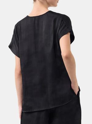 Cairo V-Neck Top - Black