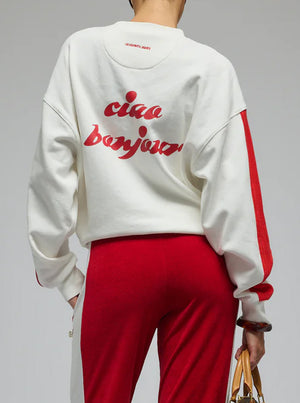 Ciao Bonjour Sweatshirt - Cherry