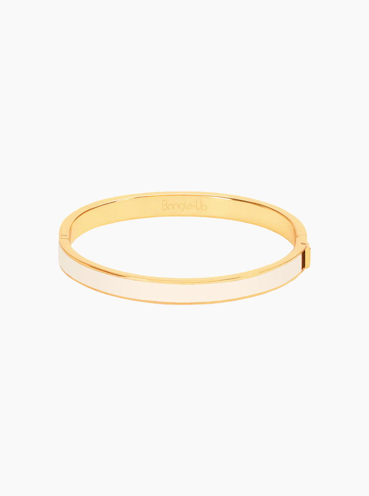 Classic Bangle Bracelet - Sand White