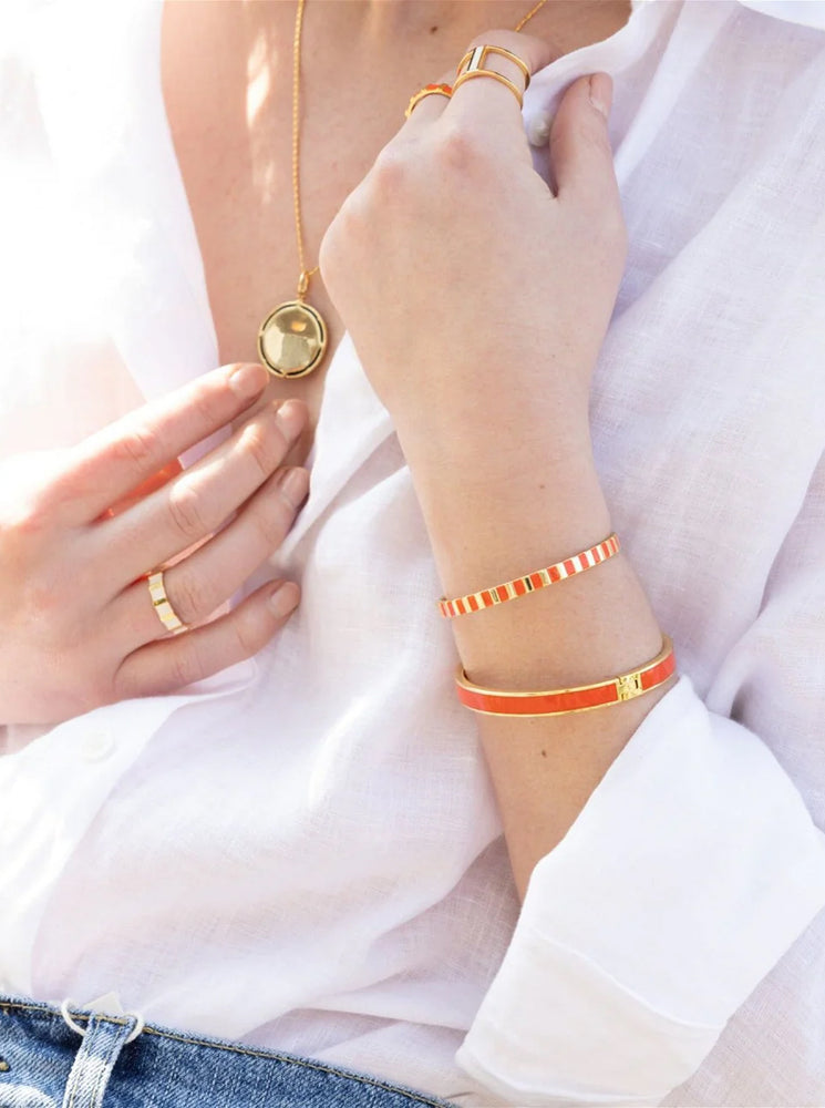 Classic Bangle Bracelet - Tangerine