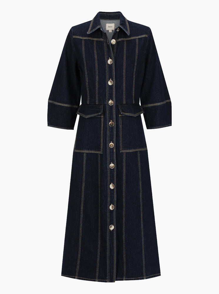 Oscar Denim Dress - Dark Blue