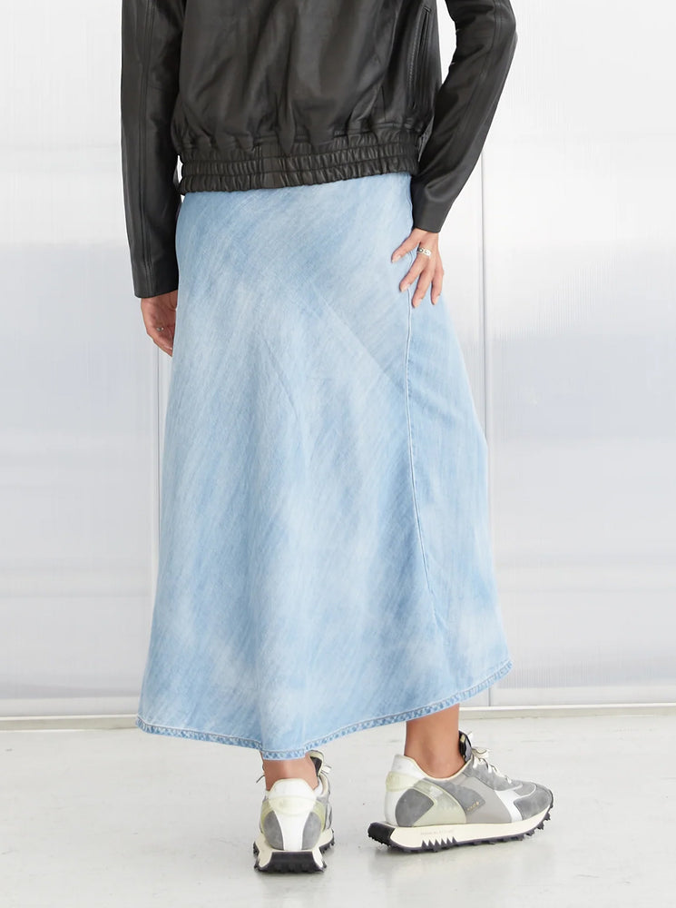 Gonna Tencel Denim Skirt - Drain Wash