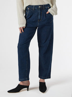 Alaia Blue Tapered Jeans - Blue