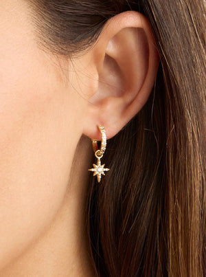 18k Gold Vermeil Dancing In Starlight Hoops