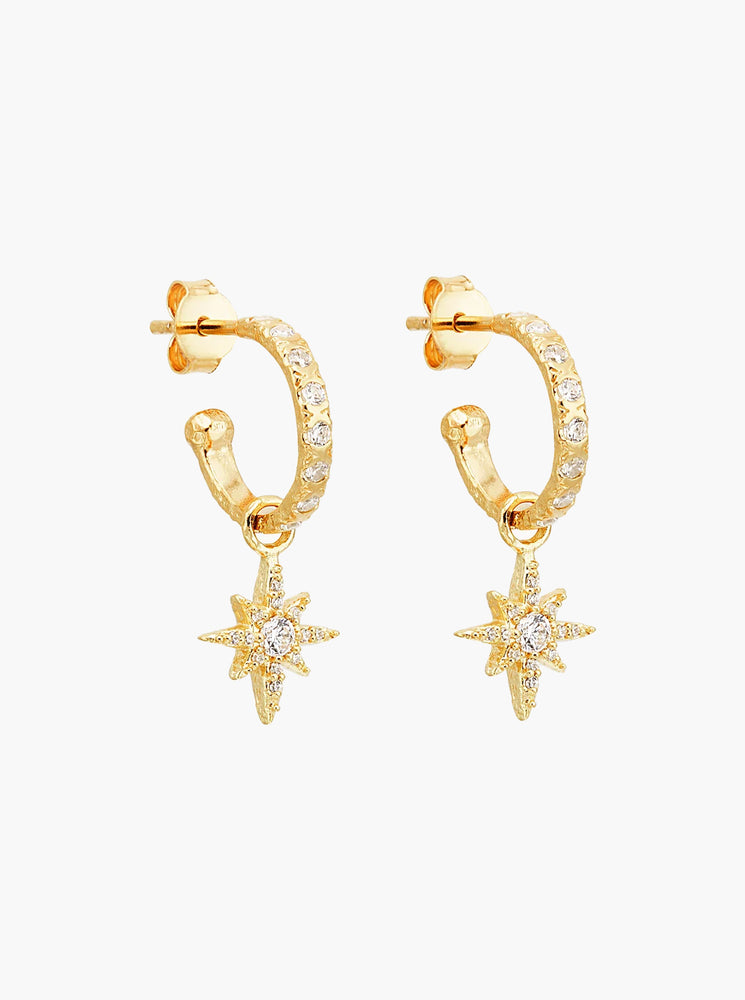 18k Gold Vermeil Dancing In Starlight Hoops