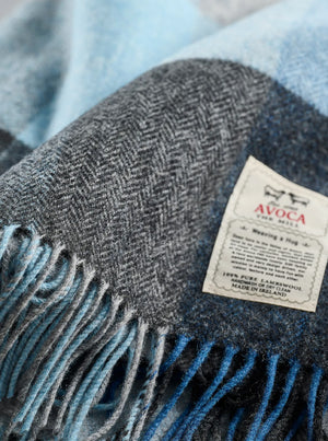 Denim Lambswool Throw