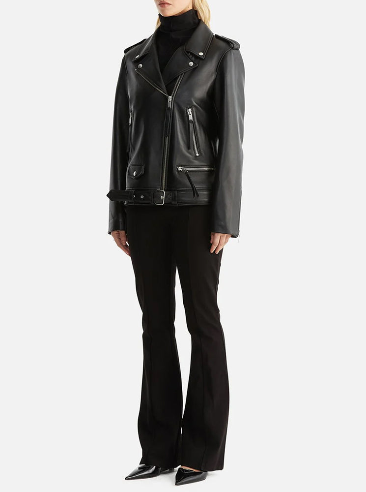 Oversized New Yorker Biker Jacket 2.0 Black