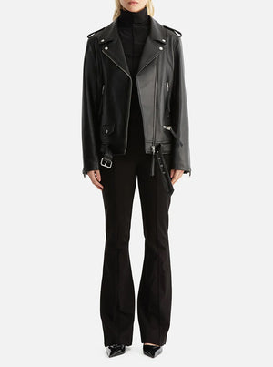 Oversized New Yorker Biker Jacket 2.0 - Black