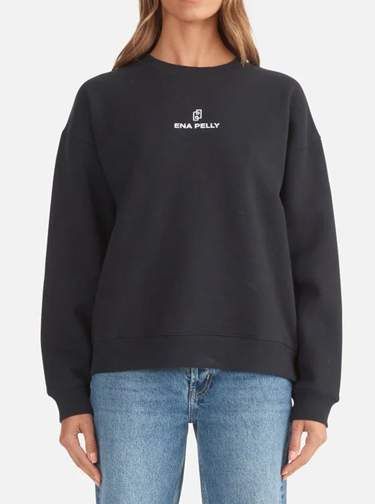 Lexi Monogram Sweater - Black