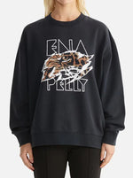 Lilly Oversized Sweat Tigers Eye - Vintage Black