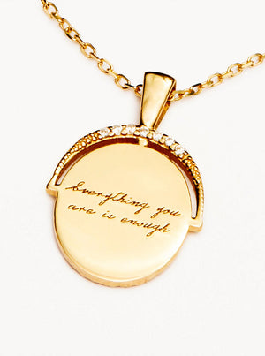 18k Gold Vermeil Everything You Are Is Enough Small Necklace