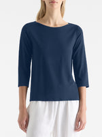 Relaxed Boat Neck - Sapphire