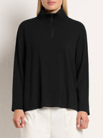 Half Zip Sweater - Black