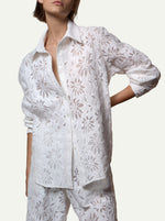 Dart Shirt - Ivory Flora Lace