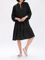 Moroccan Midi Dress - Black