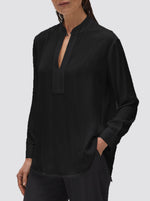 Keyhole Shirt - Black