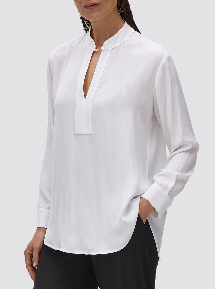 Keyhole Shirt - White