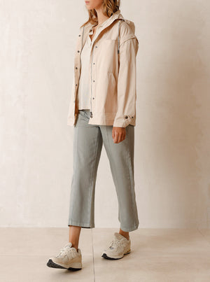 Convertible Technical Raincoat - Ivory