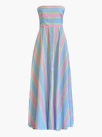 Hazel Dress - Powder Stripe