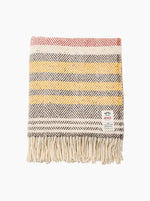 Heavy Donegal Throw - Rustic Stripe