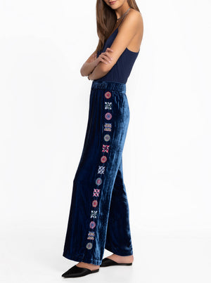 Velvet Wide Leg Pant - Bellwether