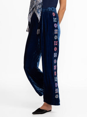 Velvet Wide Leg Pant - Bellwether