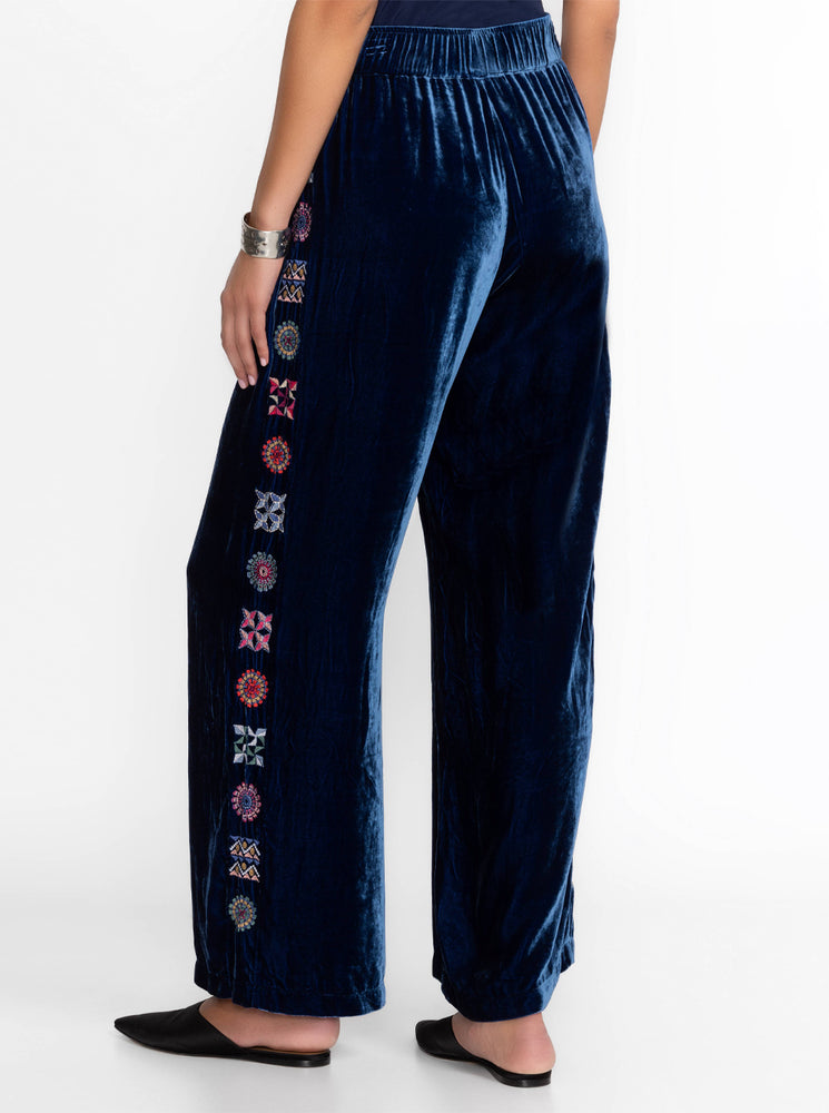 Velvet Wide Leg Pant - Bellwether