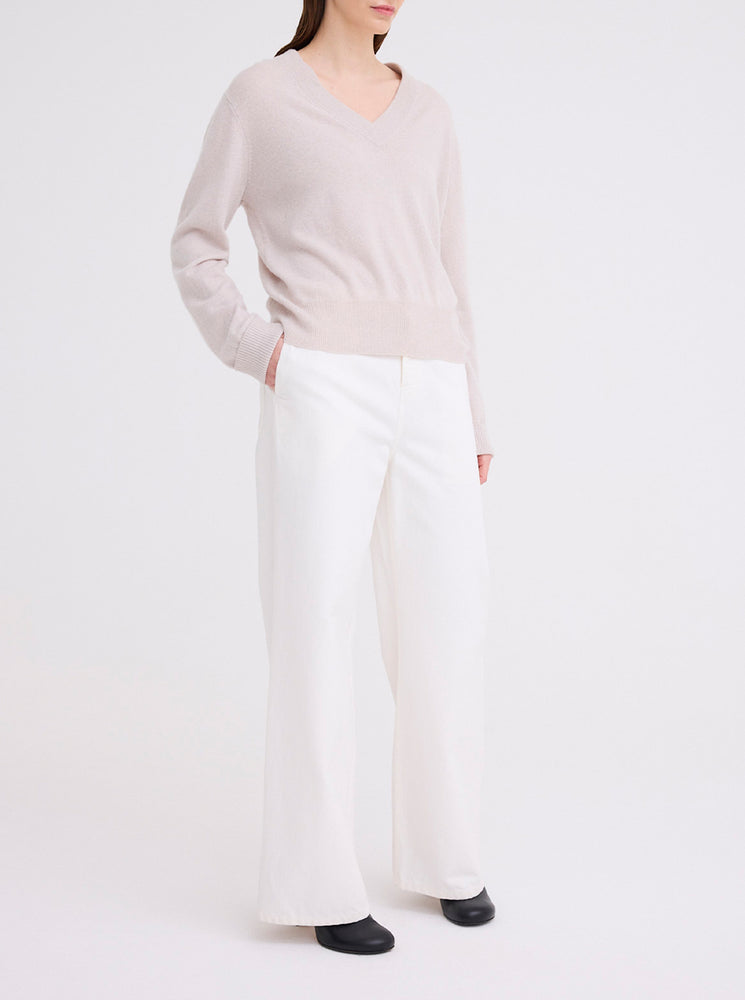 Sharpo Cashmere Sweater - Ghost Marle