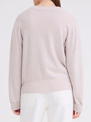 Sharpo Cashmere Sweater - Ghost Marle