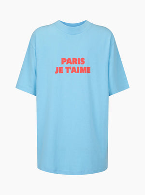 Je T'aime Tee - Ice Blue