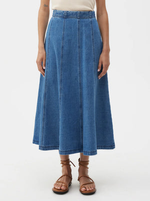 Amiko Denim Skirt - Blue