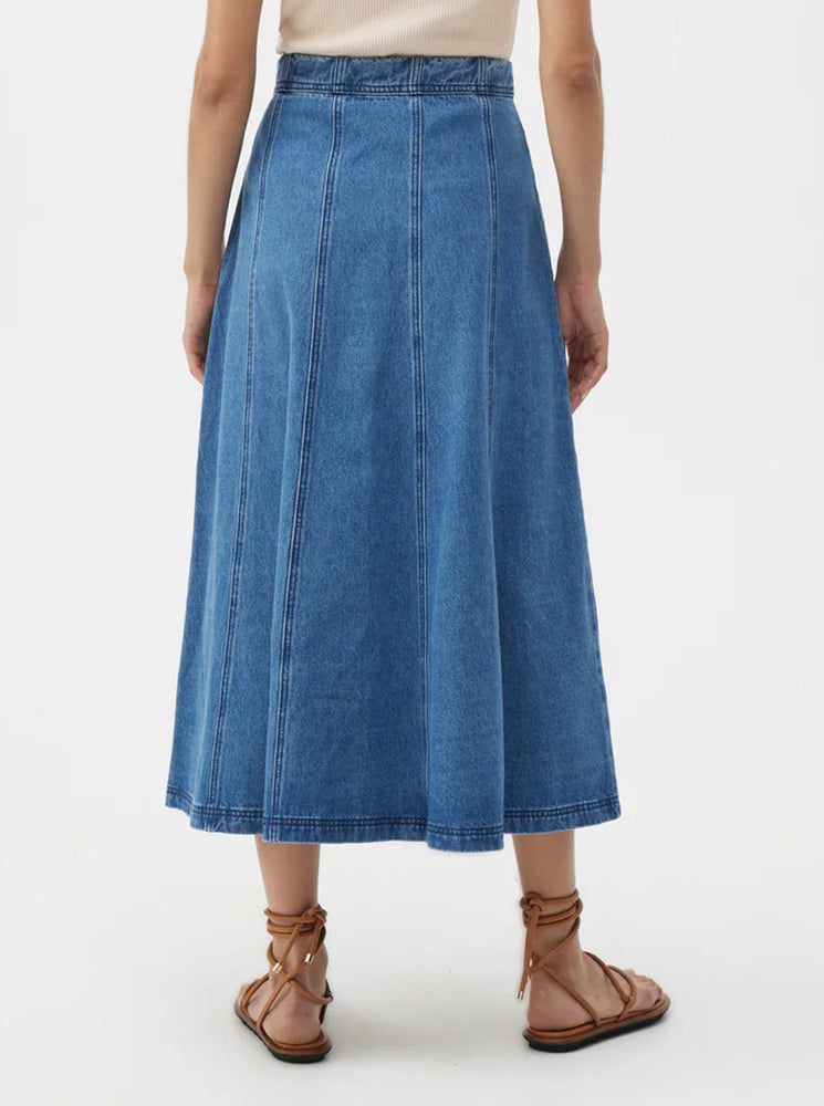 Amiko Denim Skirt - Blue