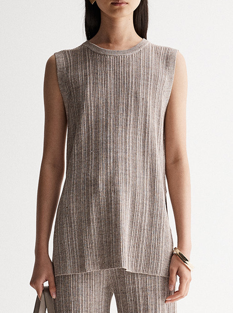 Oscar Knit Top - Dark Taupe