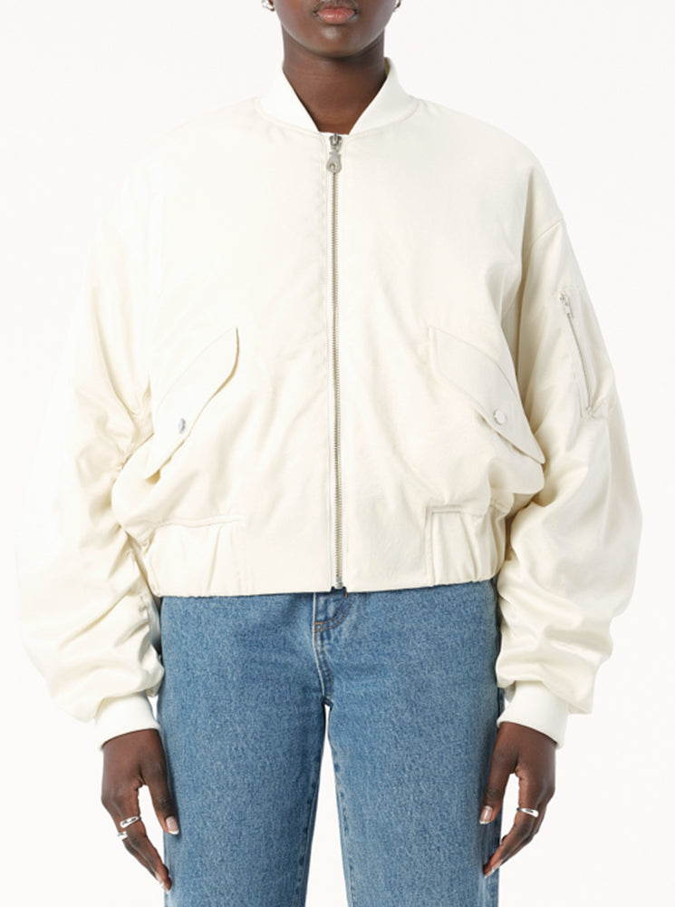 Haru Bomber Jacket - Ecru