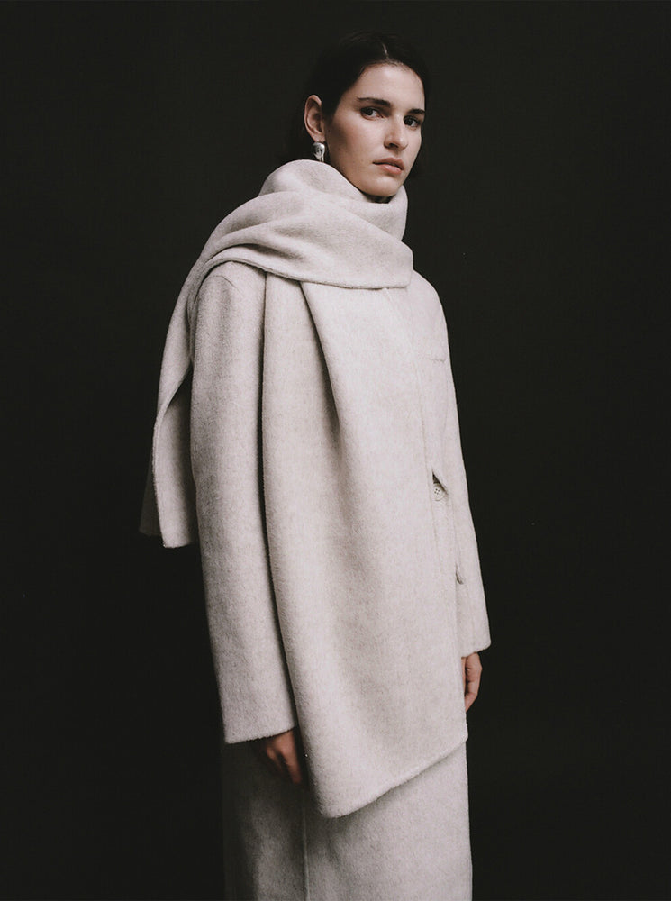 Laurence Coat - Ivory Marle