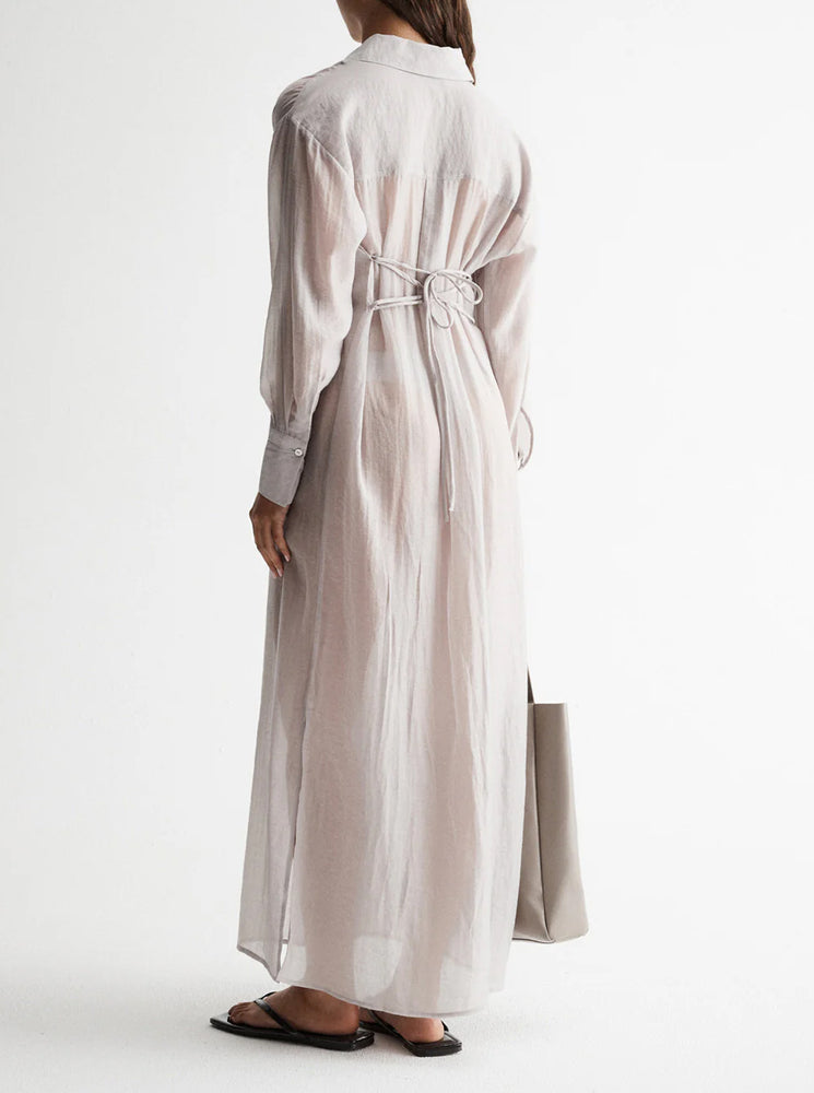 Bodhi Shirt Dress - Silver