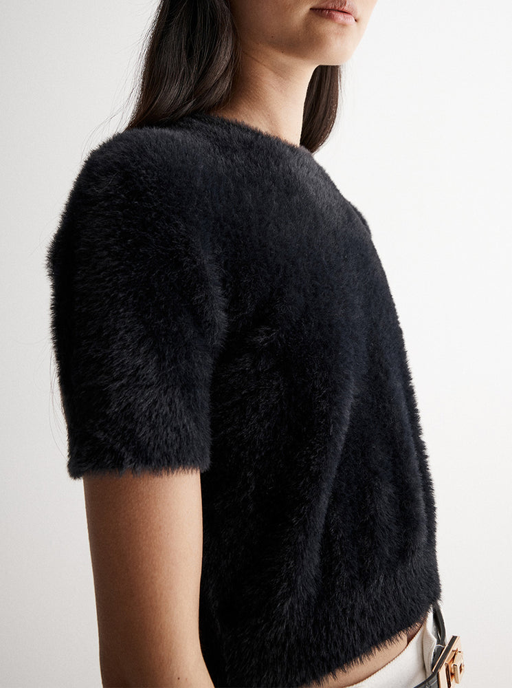 Mochi Knit Tee - Black