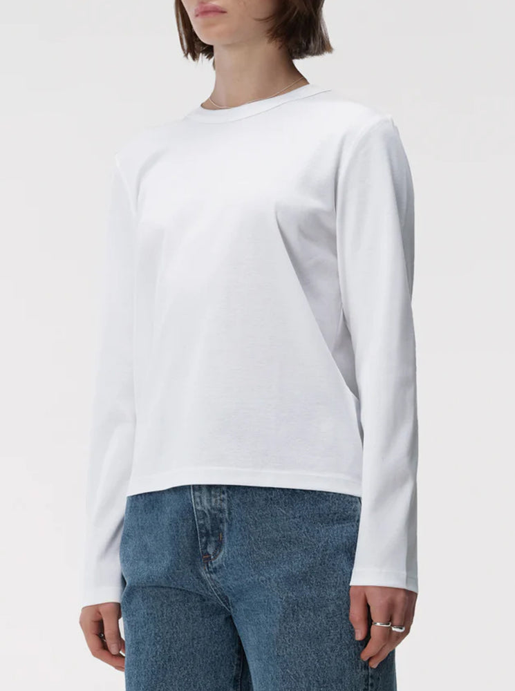 Zoe Long Sleeve Tee - White