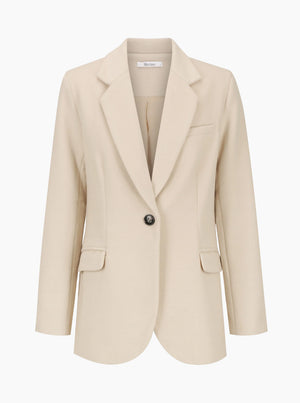 Lucas Wool Blazer - Almond