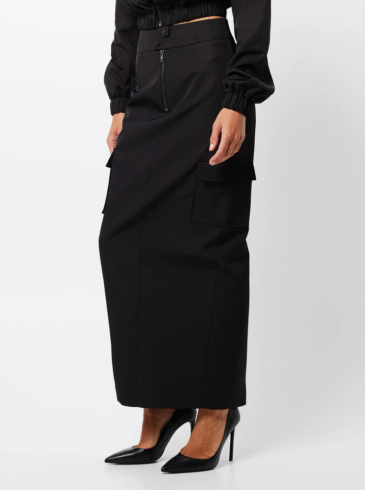 Shortcut Midi Skirt - Black