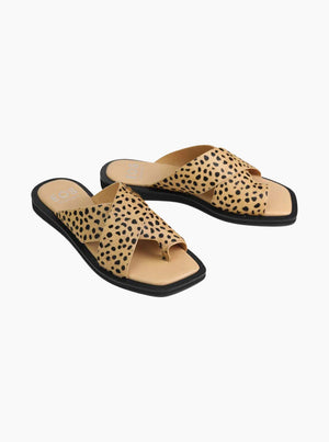 Mishk Slides - Cheetah Ponyhair