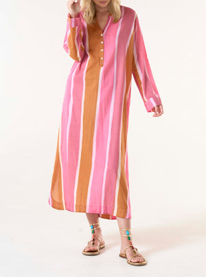 Moroccan Stripe Pink Bazaar Stripe - Pink