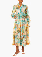 Oceana Maxi Shirt Dress - Multi